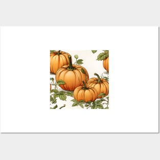 Pumpkin Pattern 6 Posters and Art